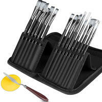 Без бренда «Набор кистей для рисования в чехле, премиум набор (15 нейлоновых кистей, 1 мастихин)» во Владикавказе  в интернет-магазине  Без бренда «Набор кистей для рисования в чехле, премиум набор (15 нейлоновых кистей, 1 мастихин)» во Владикавказе