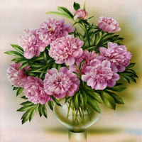 Без бренда «Пионы в круглой прозрачной вазе» во Владикавказе 