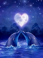 Без бренда «Дельфины под луной вида сердца (20шт)» во Владикавказе 