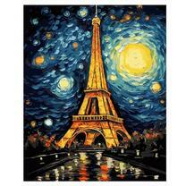 Эйфелева башня и звёздная ночь
