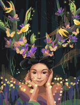 Без бренда «Темноглазая девчонка с цветами и птицами в волосах» во Владикавказе 