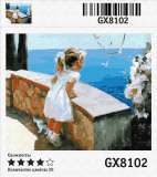 Картина по номерам 40x50 Девочка и море
