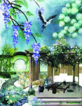 Без бренда «Сад с беседкой, цветами и птицей» во Владикавказе в интернет-магазине  Без бренда «Сад с беседкой, цветами и птицей» во Владикавказе