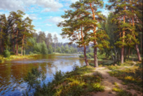 Без бренда «Хвойный лес и река» во Владикавказе  в интернет-магазине  Без бренда «Хвойный лес и река» во Владикавказе